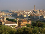 View from the Piazzale Michelangelo Over the City and River Arno in Florence, Tuscany, Italy