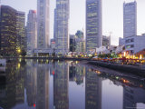 Buy Raffles Place Reflections, Boat Quay, Singapore at AllPosters.com