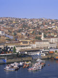 Buy Harbour and City, Valparaiso, Chile, South America at AllPosters.com