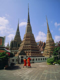 Buy Wat Po and Monks, Bangkok, Thailand, Asia at AllPosters.com