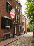 Acorn Street, Beacon Hill, Boston, Massachusetts, USA