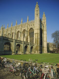 Buy Kings College with Bicycles in the Foreground, Cambridge, Cambridgeshire, England, UK at AllPosters.com