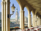 Buy Alsterarkaden and Town Hall, Hamburg, Germany, Europe at AllPosters.com