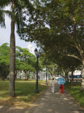 Walkers Near the Padang, Singapore, South East Asia