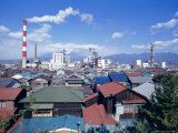 Buy Industrial Complex of Paper Mill and City Skyline, Yoshiwara, Japan, Asia at AllPosters.com