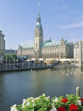 Buy Alsterfleet and Town Hall, Hamburg, Germany, Europe at AllPosters.com