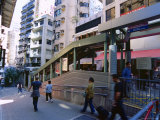 Mid Levels Escalator, Central, Hong Kong Island, Hong Kong, China, Asia