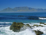 Table Mountain Viewed from Robben Island, Cape Town, South Africa