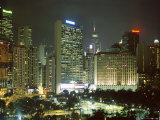 Causeway Bay at Night, Hong Kong Island, Hong Kong, China, Asia