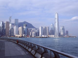 Central Skyline of Hong Kong Island, Victoria Harbour, Hong Kong, China, Asia