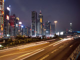 Causeway Bay at Night, Hong Kong Island, Hong Kong, China, Asia