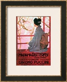 Frontispiece of the Score Sheet for "Madame Butterfly" by Giacomo Puccini