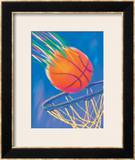 Basketball Going into Hoop