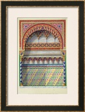 Buy Elevation of an Alcove in the Pateo Del Agua, Alhambra, from "The Arabian Antiquities of Spain" at AllPosters.com