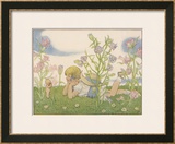 Buy Girl and a Baby Fairy Would You Believe, I Found a Fairy on Midsummer Eve! at AllPosters.com