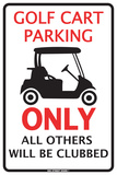 Golf Cart Parking Only