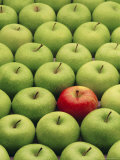 Single Red Apple Among a Number of Green Apples