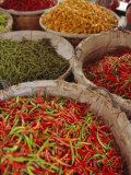 Chillies for Sale, Street Market, Bangkok, Thailand