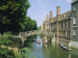 Buy Mathematical Bridge and Punts, Queens College, Cambridge, England at AllPosters.com