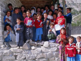 Buy Group of Children Outside School, Gulmit, Upper Hunza Valley, Pakistan, Asia at AllPosters.com