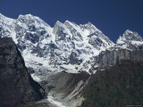 Buy Mountains Above the Bhagirathi Valley in the Himalayas, Uttar Pradesh State, India, Asia at AllPosters.com