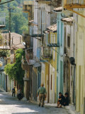 Buy Cobbled Street in Aghiasos, Lesbos, Eastern Islands, Greece, Europe at AllPosters.com