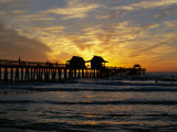 Buy Sunset at Naples Pier, Naples, Florida, USA at AllPosters.com