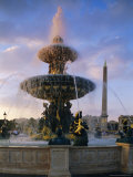Buy Fountains in the Place De La Concorde, Paris, France at AllPosters.com