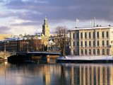 Buy City in Winter, Stockholm, Sweden, Scandinavia, Europe at AllPosters.com