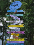 Buy Signpost, Freeport, Grand Bahama, Bahamas, Central America at AllPosters.com