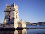 Buy Tower of Belem, Built 1515-1521, and Rio Tejo (River Tagus), Lisbon, Portugal at AllPosters.com