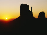 The Mittens, Monument Valley at Sunset, Arizona, USA
