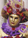 Person Wearing Masked Carnival Costume, Venice Carnival, Venice, Veneto, Italy