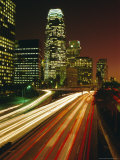 Buy City at Night, Downtown Los Angeles, California, United States of America (U.S.A.), North America at AllPosters.com