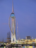 Spinnaker Tower at Twilight, Gunwharf Quays, Portsmouth, Hampshire, England, United Kingdom, Europe