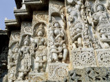 Buy Close-Up of Carved Figures, Hoysaleshvara Temple, Halebid, Near Hassan, India at AllPosters.com
