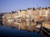 Reflections in the Old Harbour at St. Catherine's Quay in Honfleur, Basse Normandy