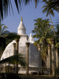 Great Seated Buddha Statue and Dagoba (Stupa) at Mihintale, Sri Lanka