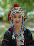 Buy Portrait of an Akha Hill Tribe Woman in Traditional Clothing, Mae Hong Son Province at AllPosters.com