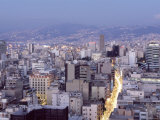 Elevated View Towards the Central District in the Reconstructed City, Beirut, Lebanon, Middle East