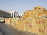 Goods Stacked on the Dockside of the Dhow Wharfage, United Arab Emirates, Middle East Photographic Print