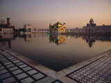 Buy Dawn at the Golden Temple and Cloisters and the Holy Pool of Nectar, Punjab State, India at AllPosters.com