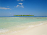 The Tropical Island of Bandos from Kuda Bandos, North Male Atoll, the Maldives, Indian Ocean