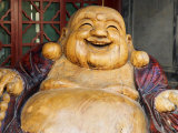 Laughing Buddha, Tanzhe Temple, Beijing, China, Asia Photographic Print