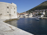 Buy City Walls, the Harbour in Background, Dubrovnik, Croatia at AllPosters.com