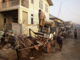 Buy Horse Drawn Taxi, Pin Oo Lwyn, Myanmar (Burma), Asia at AllPosters.com