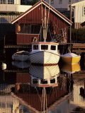 Buy Sundown Over South Harbour, Village of Fjallbacka, Bohuslan, Sweden, Scandinavia, Europe at AllPosters.com