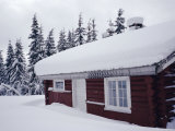 Buy Snow Covered Log Built House, Norway, Scandinavia, Europe at AllPosters.com