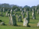 Alignments of Megalithic Standing Stones, Carnac, Morbihan, Brittany, France, Europe