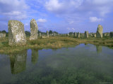 Alignments of Megalithic Standing Stones, Carnac, Morbihan, Brittany, France, Europe